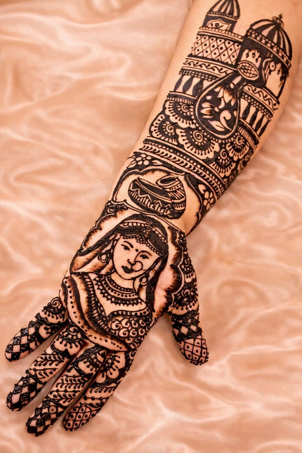 Intricate bridal design